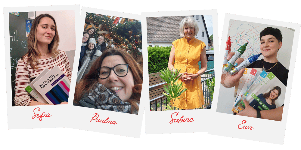 eine Collage von Dozentinnen bei Berlinek